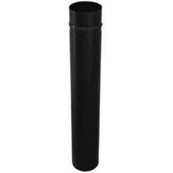 Firefix Pelletofenrohr Schwarz 80 Mm Durchmesser 500 Mm Lang -Duschmeister 009 Pelletrohr500mmRES805B