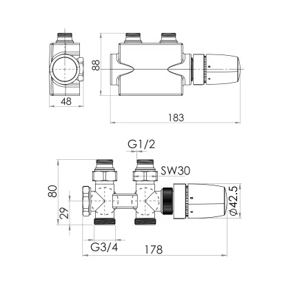 Schulte ExpressPlus Mittenanschlussgarnitur Mit Blende Verchromt 2 Schulte ExpressPlus Mittenanschlussgarnitur Mit Blende Verchromt – Bild 2
