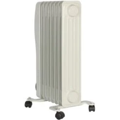 El Fuego Mobiler Elektro-Ölradiator 7 Rippen Weiß 21 El Fuego Mobiler Elektro-Ölradiator 7 Rippen Weiß -Duschmeister 109963 2240 10