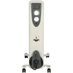 El Fuego Mobiler Elektro-Ölradiator 7 Rippen Weiß 14 El Fuego Mobiler Elektro-Ölradiator 7 Rippen Weiß -Duschmeister 109963 2240 3