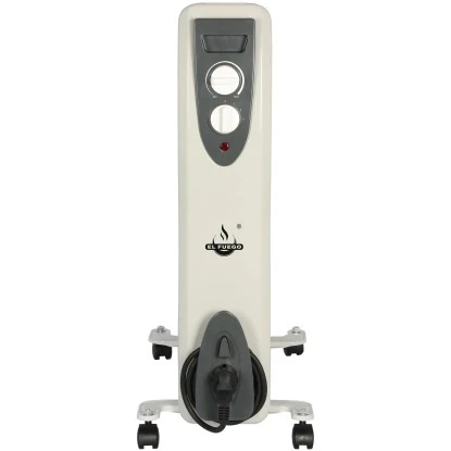 El Fuego Mobiler Elektro-Ölradiator 7 Rippen Weiß 3 El Fuego Mobiler Elektro-Ölradiator 7 Rippen Weiß – Bild 3