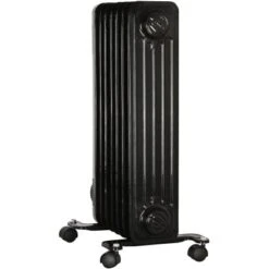 El Fuego Mobiler Elektro-Ölradiator 7 Rippen Schwarz 17 El Fuego Mobiler Elektro-Ölradiator 7 Rippen Schwarz -Duschmeister 109966 2240 8