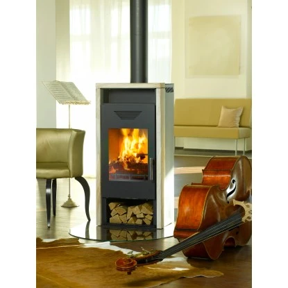 Wamsler Kaminofen Yara Sandstein Schwarz 8 KW EEK: A 4 Wamsler Kaminofen Yara Sandstein Schwarz 8 KW EEK: A – Bild 4