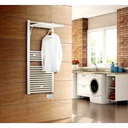 Ximax Elektro Handtuchwärmer Bianca-E Inkl. Klappelement 135x50 Cm 750 Watt Weiß 2 Ximax Elektro Handtuchwärmer Bianca-E Inkl. Klappelement 135x50 Cm 750 Watt Weiß – Bild 2