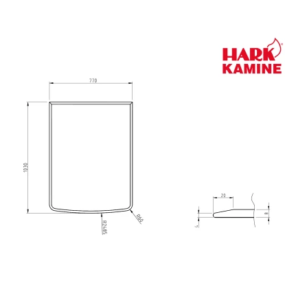 Hark Glasbodenplatte Klein Mit Facettenschliff 3 Hark Glasbodenplatte Klein Mit Facettenschliff – Bild 3