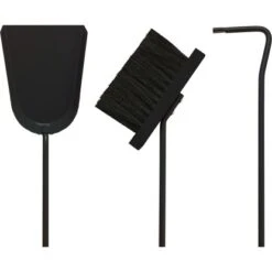 CMI Kaminbesteck 4-teilig Schwarz 3 CMI Kaminbesteck 4-teilig Schwarz -Duschmeister 168144 3299 2