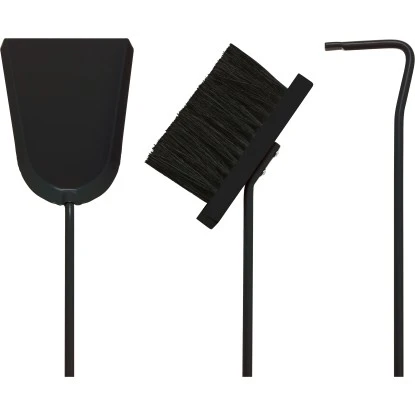 CMI Kaminbesteck 4-teilig Schwarz 2 CMI Kaminbesteck 4-teilig Schwarz – Bild 2