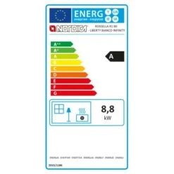 La Nordica Kaminofen Rosella R1, 8,8 KW EEK: A -Duschmeister 175060 1009 EEK