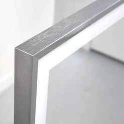 Vasner Spiegel-Infrarotheizung Zipris S LED 400 W Mit Licht Und Chrom-Rahmen -Duschmeister 177516 4832 4