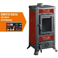 La Nordica Kaminofen Fulvia Kachel Bordeaux 6 KW EEK: A+