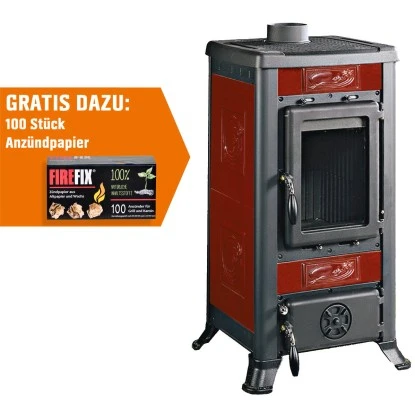 La Nordica Kaminofen Fulvia Kachel Bordeaux 6 KW EEK: A+ 1 La Nordica Kaminofen Fulvia Kachel Bordeaux 6 KW EEK: A+