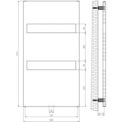 Schulte ExpressPlus Design-Heizkörper Turin Anschl. Unten HxB 114,3x60,5cm 449W -Duschmeister 32020 2053 4060991036422 6
