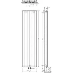 Schulte Design-Heizkörper New York HxB 180,6 X 45,6 Cm 771 W -Duschmeister 32020 2053 4060991039607 6