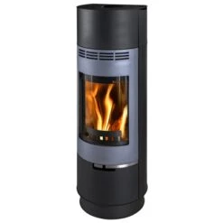 Thorma Kaminofen Rodano Stahl Schwarz-Grau 7,5 KW