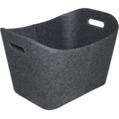 Firefix Kaminholzkorb Aus Filz 56 Cm X 35 Cm Anthrazit