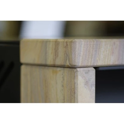 Wamsler Kaminofen Yuna Sandstein-Verkleidung Schwarz 6 KW EEK: A 4 Wamsler Kaminofen Yuna Sandstein-Verkleidung Schwarz 6 KW EEK: A – Bild 4