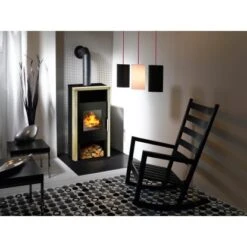 Wamsler Kaminofen Yuna Sandstein-Verkleidung Schwarz 6 KW EEK: A 8 Wamsler Kaminofen Yuna Sandstein-Verkleidung Schwarz 6 KW EEK: A -Duschmeister 393918 MPS 1