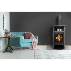 Accente Kaminofen Verona II 3.0 GTS Naturstein Grau 7,5 KW EEK: A -Duschmeister 3987260 4975 1