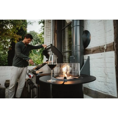 Enders Gas-Terrassenfeuer Nova Ø 36 Cm X 102 Cm Schwarz 2 Enders Gas-Terrassenfeuer Nova Ø 36 Cm X 102 Cm Schwarz – Bild 2