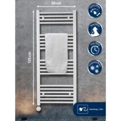 Elektrischer Badheizkörper Wuppertal Mit Programmierbarem Thermostat 600 W 12 Elektrischer Badheizkörper Wuppertal Mit Programmierbarem Thermostat 600 W -Duschmeister 4007871151554 A01 010819