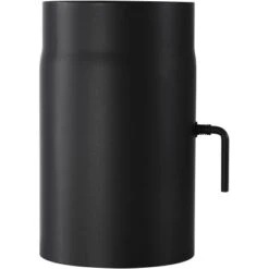 Kaminoflam Ofenrohr Senotherm Mit Drosselklappe Ø 150 Mm Schwarz