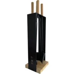 Firefix Kaminbesteck Stahl 5-teilig 19 Cm X 19 Cm X 69 Cm