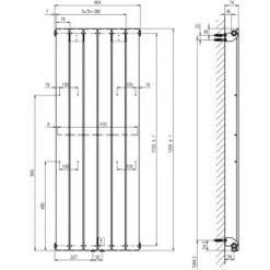 Schulte ExpressPlus Design-Heizkörper Aachen Mit Mittelanschluss 621 W -Duschmeister 4060991044540 2053 6