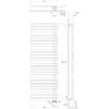 Schulte Badheizkörper Breda Steckerfertig + Heizstab 5 L Alpinweiß 169 X 60 Cm