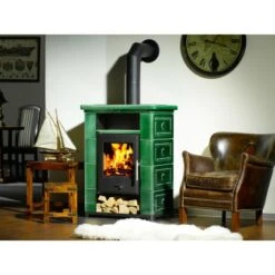 Wamsler Kaminofen Montafon Keramik Grün 7 KW EEK: A+ -Duschmeister 432 montafon grun ambiente