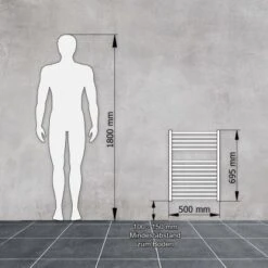 Schulte Design-Heizkörper Turbo I Mit Mittenanschluss 307 W Alpinweiß 5 Schulte Design-Heizkörper Turbo I Mit Mittenanschluss 307 W Alpinweiß -Duschmeister 4403432 2053 3