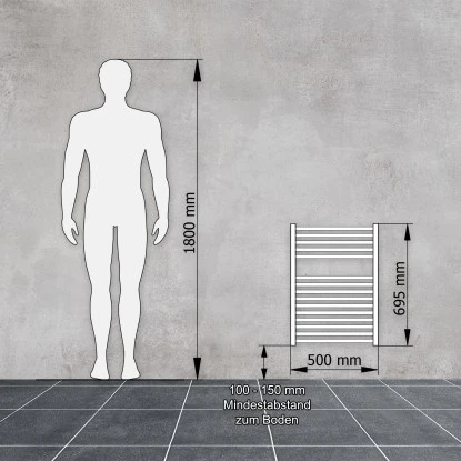 Schulte Design-Heizkörper Turbo I Mit Mittenanschluss 307 W Alpinweiß 3 Schulte Design-Heizkörper Turbo I Mit Mittenanschluss 307 W Alpinweiß – Bild 3