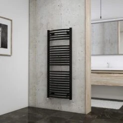 Schulte Design-Heizkörper München Rund Mit Anschluss Von Unten 645 W Anthrazit