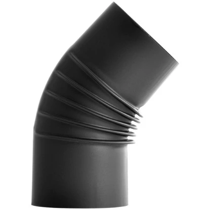 Bertrams Rippenbogen 45° Starr Ohne Putztür Pellet Senotherm® Ø 80 Mm Schwarz 1 Bertrams Rippenbogen 45° Starr Ohne Putztür Pellet Senotherm® Ø 80 Mm Schwarz