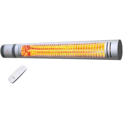 VASNER SlimLine X20 Infrarot-Heizstrahler 2000 Watt Mit Fernbedienung Silber 1 VASNER SlimLine X20 Infrarot-Heizstrahler 2000 Watt Mit Fernbedienung Silber