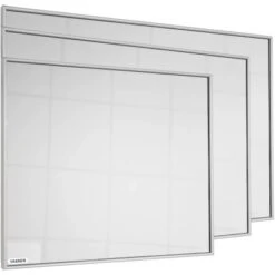VASNER Zipris S Spiegel-Infrarotheizung Spiegelheizung 500 W Mit Aluminium Rahme -Duschmeister 752923 4832 ECM2016VZSA5 4
