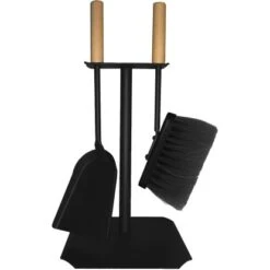 Kaminbesteck Schwarz 20 Cm X 67,5 Cm X 21,5 Cm