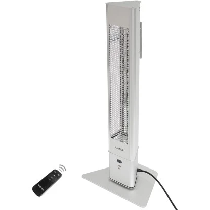 Vasner Infrarot-Standheizstrahler HeatTower 2500 W Mit Fernbedienung Silber 1 Vasner Infrarot-Standheizstrahler HeatTower 2500 W Mit Fernbedienung Silber