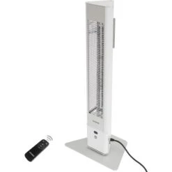 Vasner Infrarot-Standheizstrahler HeatTower 2500 W Mit Fernbedienung Weiß