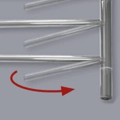 Nordholm Designheizkörper Shift 90 W Edelstahl Hochglanz -Duschmeister 849835 2656 SH35E 3