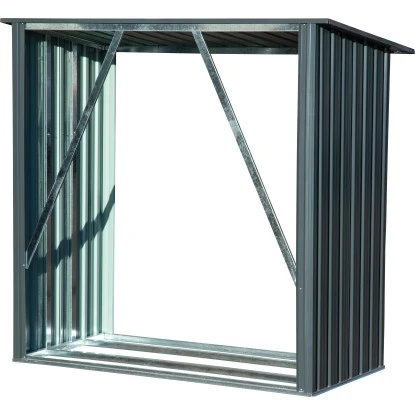 Dobar Kaminholzregal Madera Metall Grau 163 Cm X 83 Cm X 154 Cm 3 Dobar Kaminholzregal Madera Metall Grau 163 Cm X 83 Cm X 154 Cm – Bild 3