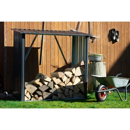 Dobar Kaminholzregal Madera Metall Grau 163 Cm X 83 Cm X 154 Cm 6 Dobar Kaminholzregal Madera Metall Grau 163 Cm X 83 Cm X 154 Cm – Bild 6