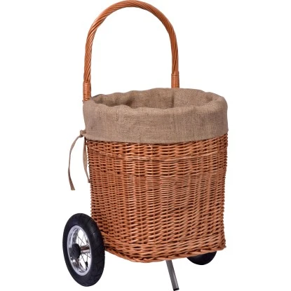 Dobar Kaminholzwagen Aus Weide Mit Metallrädern & Reifen 44 Cm X 43 Cm X 93 Cm 2 Dobar Kaminholzwagen Aus Weide Mit Metallrädern & Reifen 44 Cm X 43 Cm X 93 Cm – Bild 2