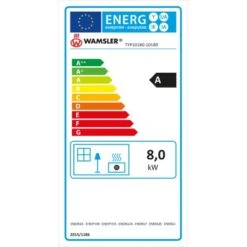Wamsler Kaminofen Trion 8 KW EEK: A -Duschmeister 890317 4432 energylabel