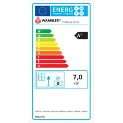 Wamsler Kaminofen Vitus Keramik Schwarz 7 KW EEK: A+ -Duschmeister 8 4432 vitus schwarz Label