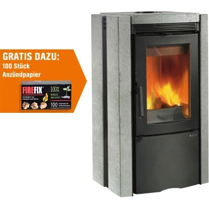 Firefix Kaminofen Ester Naturstein Schwarz-Grau 7,5 KW EEK: A 1 Firefix Kaminofen Ester Naturstein Schwarz-Grau 7,5 KW EEK: A