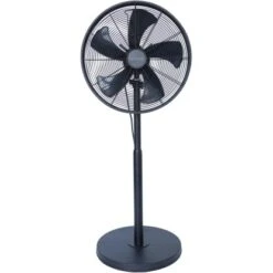 Vasner Standventilator Ventury S Metall Höhenverstellbar Mit Oszillation Schwarz