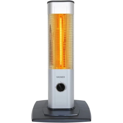 Vasner Infrarot-Heizstrahler StandLine Mini 15 1500 W Silber 1 Vasner Infrarot-Heizstrahler StandLine Mini 15 1500 W Silber