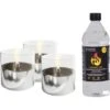 Tenderflame Tischfeuer Set Lilly In Aluminium