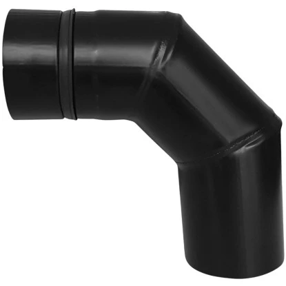 Firefix 90 Grad Bogen Ohne Tür Für Pelletofenrohr Schwarz 80 Mm Durchmesser 2 Firefix 90 Grad Bogen Ohne Tür Für Pelletofenrohr Schwarz 80 Mm Durchmesser – Bild 2
