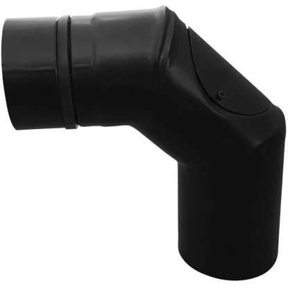 Firefix 90 Grad Bogen Mit Tür Für Pelletofenrohr Schwarz 80 Mm Durchmesser 2 Firefix 90 Grad Bogen Mit Tür Für Pelletofenrohr Schwarz 80 Mm Durchmesser – Bild 2